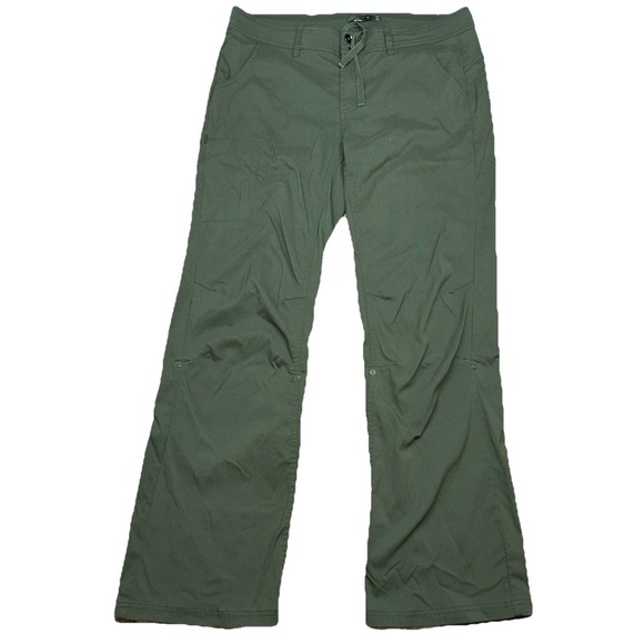 Prana Pants - Prana Sage Green Wide Leg Convertible Outdoor‎ Hiking Pants Size 16 Gorpcore
